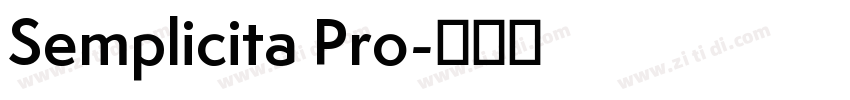 Semplicita Pro字体转换